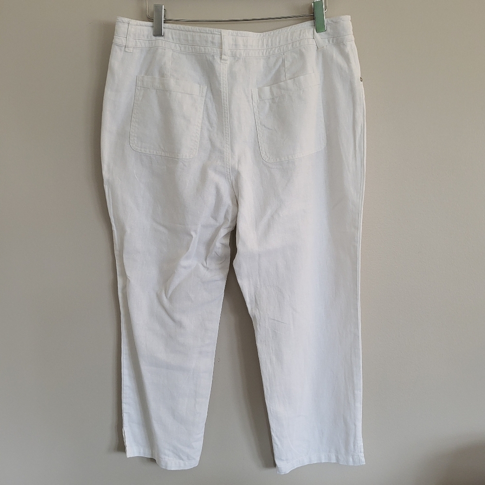 Tribal Linen Blend Capris